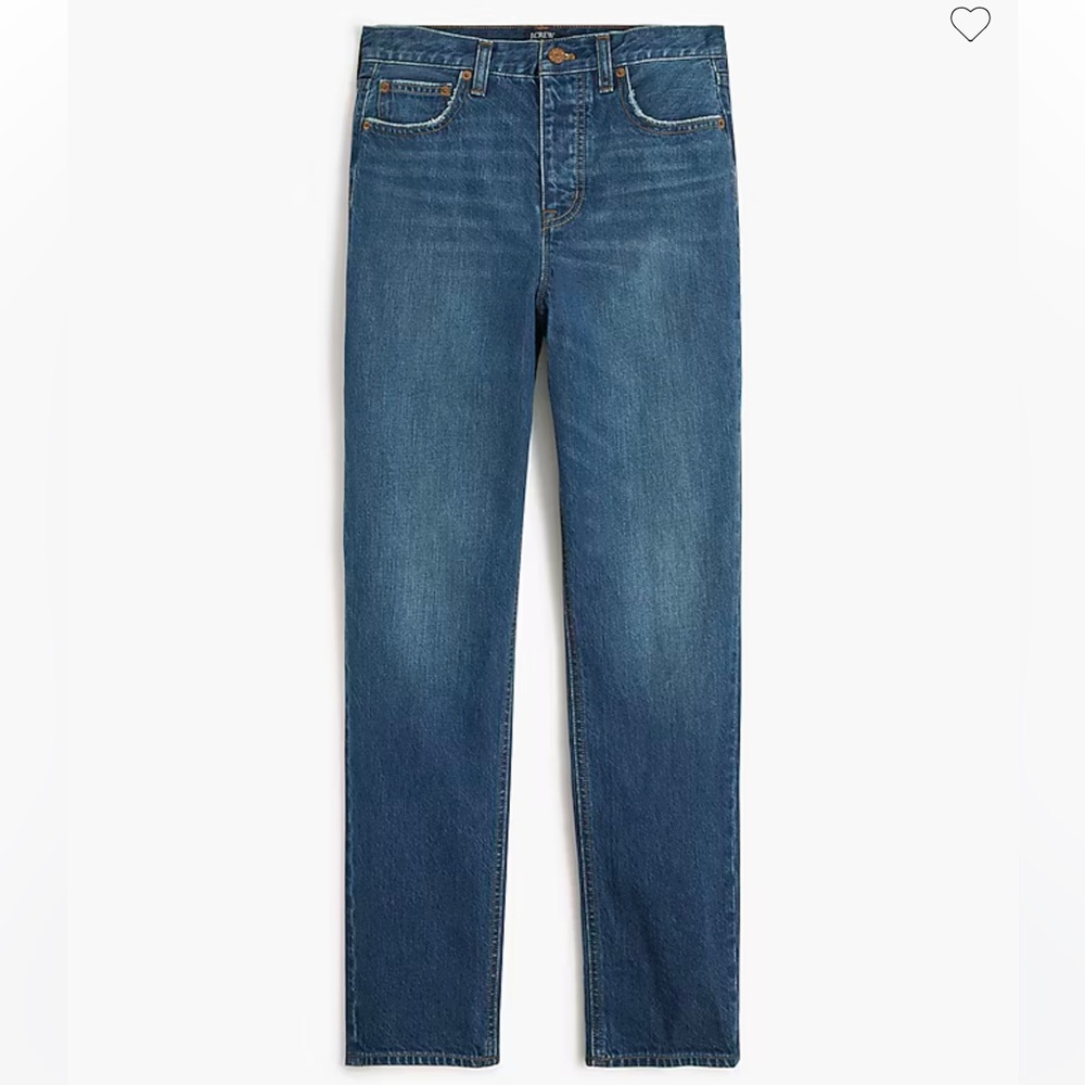 NWT J. Crew Premium Edition high rise straight jean. Size 29